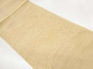 紗紬曲線模様織出し名古屋帯